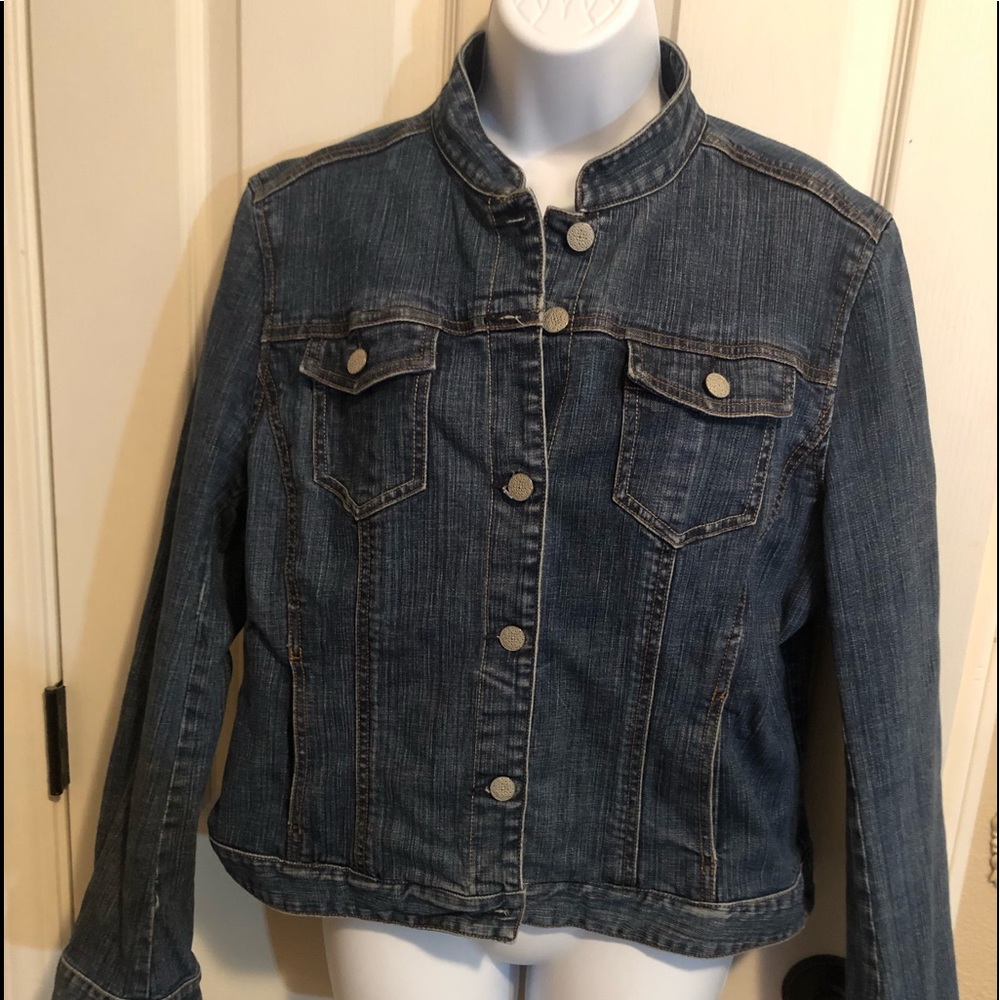 Janesville Mandarine Collar Stretch Jean Jacket